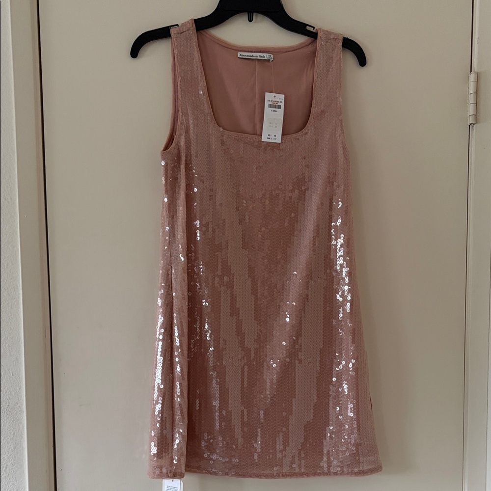 Abercrombie & Fitch Rose Sequin Mini Dress